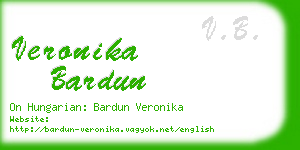 veronika bardun business card